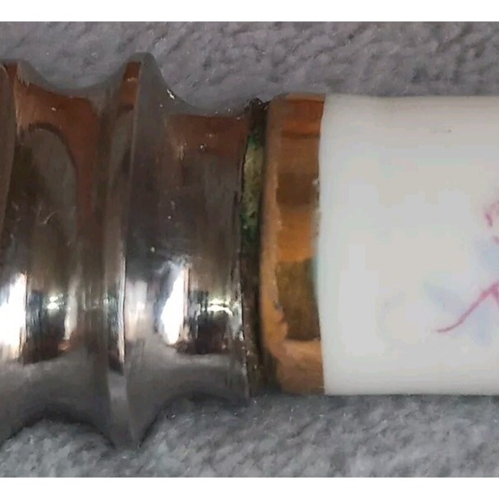 A.E. Lewis & Co‎ Floraine Sheffield England Decorative Cake Knife Rose Bud READ - Picture 10 of 10